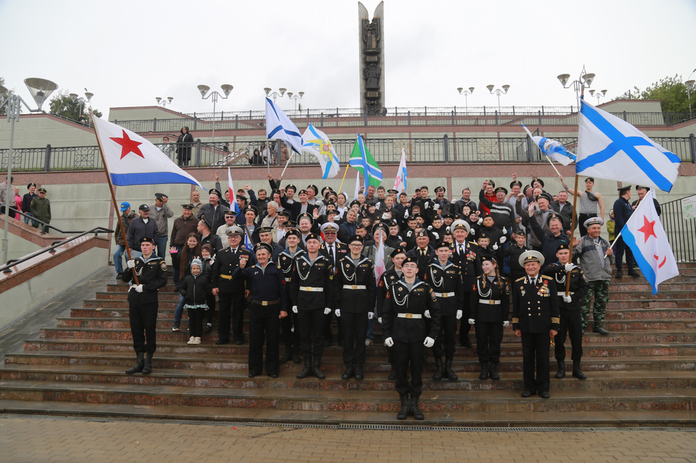 ​В Ижевске отметили День военно-морского флота России.