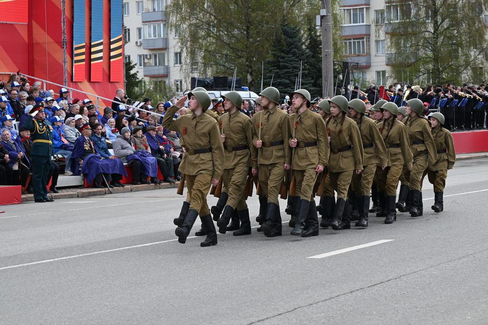 Парад прошел в Ижевске в честь 80-летия Великой Победы.