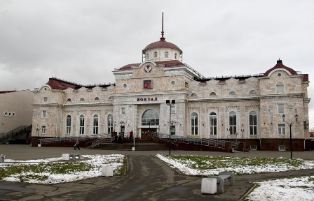 Здание Железнодорожного вокзала.